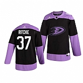 Ducks 37 Nick Ritchie Black Purple Hockey Fights Cancer Adidas Jersey Dzhi,baseball caps,new era cap wholesale,wholesale hats